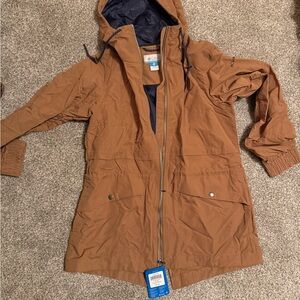 Brown Hooded Women's Jacket